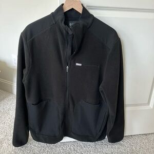 Figs Men's Black On-Shift Fleece Jacket